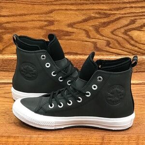 Converse CTAS WP Boot Hi Black Light Aqua White Shoes‎